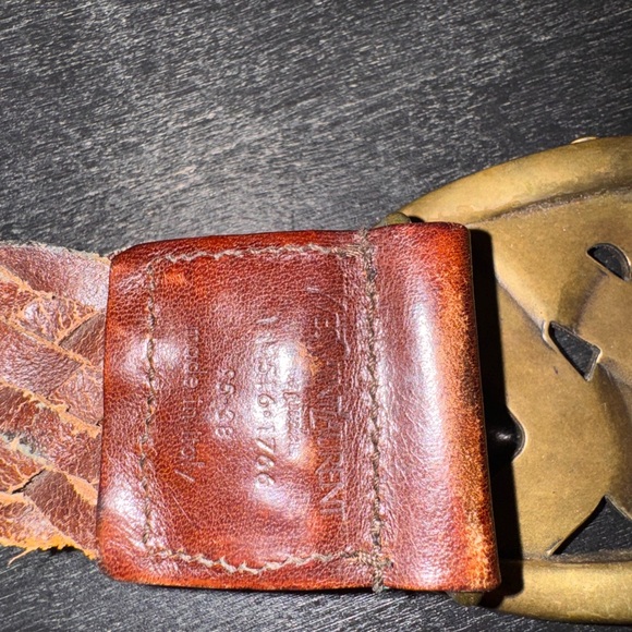 🎈YSL vintage unisex braid belt real leather UNIQUE - Picture 3 of 3
